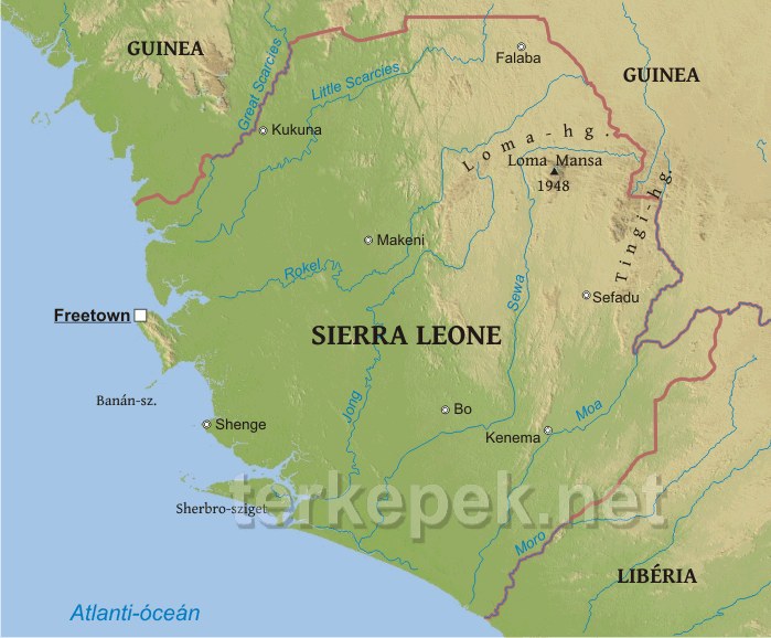 Sierra Leone térkép